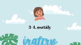 13. hét 3-4. osztály óraterv